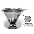 Miniatyrbilde 2 av 5: Gjenbrukbart Kaffefilter i Rustfritt Stål - Enkel Kopp Kaffemaskin Permanent Kaffefilter Kaffefilter Rustfritt Stål Kaffefilter