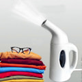 Miniatyrbillede 3 af 5: Hvid 120ml Mini Håndholdt Steamer Rejse Strygejern Hængende Strygemaskine Husholdnings Dampbørste Hjem Beklædning til Alle Stoffer 5