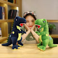 Miniatyrbilde 1 av 5: 2 stk. Tyrannosaurus Rex stor plysj dinosaurdukke med prikker barneleker 35CM