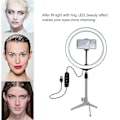 Miniatyrbillede 4 af 5: LED Ring Light med Stativ Kit, USB Dæmpbar 10 Tommer til Selfie Videoer