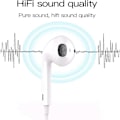 Pikkukuva 2 / 5: Korvanapit iPhonelle, HiFi Stereo Langalliset Melua Vaimentavat Kuulokkeet Sisäänrakennetulla Mikrofonilla ja Äänenvoimakkuuden Säätimellä, Yhteensopivat iPhone 13/13Mini/13Pron Kanssa