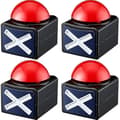 4 stk. Spil Buzzer, Spil Buzzer Alarm Lyd Afspil Knap Med Lys Trivia Quiz Got Talent Buzzer Spil