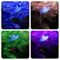 Miniatyrbilde 4 av 5: Aurora Galaxy Projektor Stjernehimmel Nattlys Havstjerne Party Projeksjonslampe
