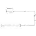 Miniatyrbillede 3 af 5: Akvarielys Timer &amp; Lysdæmper Let at Programmere Fisketank Lysstyring