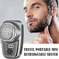 Miniatyrbilde 5 av 5: Bærbar Elektrisk Barbermaskin for Menn, Mini USB Bærbar Elektrisk Barbermaskin, Vanntett, Lommeformat for Hjem, Bil, Reise