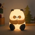 Miniatyrbilde 1 av 5: Panda Nattlampe, Kawaii Squishy Dyre Nattlampe, LED Silikon Nattlys Berøringskontroll Sovelampe for Barneromsdekorasjon