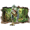 Miniatyrbild 1 av 3: Dinosaurie Skog Väggdekaler 3D Trasig Vägg Dekaler Sovrum DIY Konst Dekor