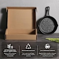 Miniatyrbillede 4 af 5: Non-stick støbejernspander til indendørs komfur udendørs BBQ grill 8 tommer