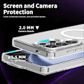 Miniatyrbild 5 av 5: (Transparent) För Samsung Galaxy S25 Ultra Skal Kompatibelt med MagSafe TPU+PC Transparent Mobilskal Transparent