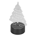 Miniatyrbilde 4 av 5: 3D Tre Lampe Myk LED, Justerbare Farger Berøringskontroll Sikker, Holdbar Akryl USB eller Batteridrevet 3D Nattlys