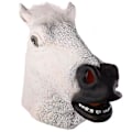 Miniatyrbilde 1 av 4: (Hvit) Heste Maske Kostyme Hestehode Latex Masker For Voksne Maskerade MXBC