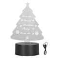 Miniatyrbild 1 av 5: 3D Trädlampa Mjuk LED, Justerbara Färger Touchkontroll Säker, Hållbar Akryl USB eller Batteridriven 3D Nattlampa