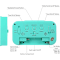 Miniatyrbild 4 av 4: Batteridriven digital väckarklocka för sovrum, LCD-skärm sängväckarklocka med snooze-funktion