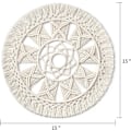 Miniatyrbild 4 av 4: 15-tums Makramé Väggbonad Krans - Boho Mandala Tapestry för Heminredning