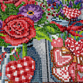 Pikkukuva 2 / 5: Timanttimaalaus Täysi Rhinestone-setti, Timanttimaalaus Kukka Timanttikirjonta Täysi Setti 5D Timanttimaalaus Ystävänpäivä Ruusunpunainen
