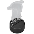 Miniatyrbild 5 av 5: 3D Nattlampa Touchkontroll 7 Färger Unik 3D Delfinform USB Uppladdningsbar Batteridriven Nattlampa