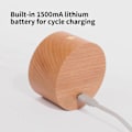 Miniatyrbillede 4 af 5: Magnetisk væglampe i træ, 360° roterbar LED væglampe USB genopladelig batteridrevet dæmpbar natlampe læselampe magnetisk skab