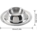 Miniatyrbilde 2 av 5: Eggkopp i rustfritt stål, eggkoppholder, sett med 6, polert og stablebar