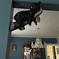 Miniatyrbillede 4 af 5: Dyrefigurer Resin Bjørn Vægmonteret Kunststatue Have Gårdindretning Gave