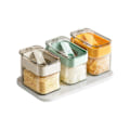 Miniatyrbild 1 av 5: 3-pack Glas Kryddburkar för Köksförvaring 30cl