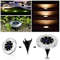 Miniatyrbild 4 av 5: Speed 12 x LED solcellslampa infälld golvspotlight
