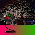 Miniatyrbild 1 av 5: USB Bil Tak Stjärnprojektor Nattlampa, 2 Färger - 3 Belysningslägen, Portabel 360 Graders Kontroller
