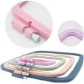 Miniatyrbild 5 av 5: 5-pack rektangulära fyrkantiga broderiramar för korsstygn, praktiskt syverktyg (flerfärgad)