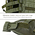 Miniatyrbillede 3 af 5: Militær Taktisk Mesh Vest, Kampvest med Bælte til Airsoft CS Spil Militær-grøn
