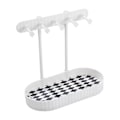 Miniatyrbillede 1 af 5: Grid-mønstret Smykkeorganisator - Halskæde & Armbånds Display Stand