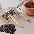 Miniatyrbilde 3 av 5: Slitesterk hagespade i rustfritt stål, korrosjonsbestandig design for langvarige hageoppgaver