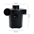 Miniatyrbilde 5 av 5: Elektrisk Luftpumpe, Bærbar Luftmadrasspumpe for Oppblåsbare Bassengleker, Pumpe for Oppblåsing/Tømming Perfekt for Utendørs Camping, Oppblåsbare Puter