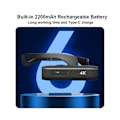 Miniatyrbillede 5 af 5: Bærbar 4K 30FPS Hovedmonteret Kamera WiFi Videokamera Camcorder Webcam Bredvinkelobjektiv Batteri AP