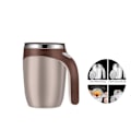 Miniatyrbillede 1 af 5: 304 Rustfrit Stål Automatisk Magnetisk Elektrisk Kaffemaskine med Omrøringskop til Kaffe 380ML