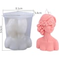 Miniatyrbillede 2 af 5: Silikoneform til kvinde, 3D med lukket silikone lysform, lysform, gør-det-selv silikone, duftlys fremstilling, kropslys, silikoneforme
