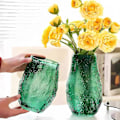 Miniatyrbilde 5 av 5: Tykkvegget Blomstervase i Glass for Spisebord 8 Tommer