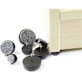 Miniatyrbillede 5 af 5: 40 stk. møbelfiltpuder, runde, kraftige søm-på glidepuder, gulvbeskytter til træmøbler, stole, borde, ben, fødder (Dia 0,94/24 mm, sort)
