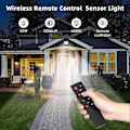 Miniatyrbilde 3 av 5: 50W 5000 Lumen LED Flomlys med PIR-sensor, IP66 Vanntett Utendørs Vegglampe med Fjernkontroll for Hage, Gård, Garasje