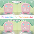 Miniatyrbild 3 av 5: Digital Barnklocka, Dinosaurie Väckarklocka Pojkar och Flickor Väckarklocka med Snooze Ljus Nedräkning Alarm Justerbar Volym Barn Väckarklocka