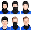 Pikkukuva 3 / 5: (Musta) Talvi Moottoripyörä Balaclava Miehet Naiset Ulkoiluun Kaulanlämmitin Pyörä Moottoripyörä Lumilautailu Hiihto Pyöräily Heijastava Kauluri Tuulenpitävä