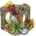 Miniatyrbilde 3 av 4: Polyresin Cube Habitat Akvarium Dekor Liten 12 x 11.5 x 11 cm