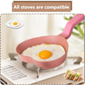 Miniatyrbild 3 av 5: Mini Non-stick Hjärtsformad Granitbelagd Äggpanna för Ägg Pannkakor