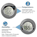 Miniatyrbild 4 av 5: 10-pack Mini Hygrometer Termometer Digital LCD-skärm För Växthus Barnrum Reptil Inkubator