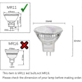 Pikkukuva 2 / 5: MR11 halogeenilamput, 12V20W MR11 GU4 halogeenilamppu, lämmin valkoinen, 6 kpl.