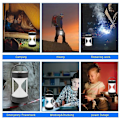 Miniatyrbilde 5 av 5: LED Camping Lantern USB Oppladbar Campinglampe Utendørs Nødlampe Teltbelysning for Hjemmereise