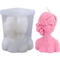 Miniatyrbillede 1 af 5: Silikoneform til kvinde, 3D med lukket silikone lysform, lysform, gør-det-selv silikone, duftlys fremstilling, kropslys, silikoneforme