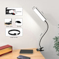Miniatyrbild 4 av 5: Clip-on LED Skrivbordslampa Ögonvård för Hemmakontor