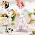 Miniatyrbilde 4 av 5: Sett med 50 Takke Satin Gaveposer, 10x15 cm, Elegant for Bryllup
