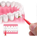 Miniatyrbilde 5 av 5: 50 stk. Interdentalbørster, bærbar tannbørste med deksel, tannbørstehode, tannrenseverktøy for rengjøring mellom tennene, opprettholder god munnhygiene (