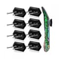 8-pack Skateboard Väggfäste med Skruv Flytande Skateboardhängare Skateboardfäste Hängande Skateboardställ