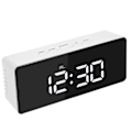 Miniatyrbild 1 av 3: Digital LED spegelklocka 12/24 timmars alarm och snooze-funktion C/f inomhustermometer, justerbar LED-ljusstyrka